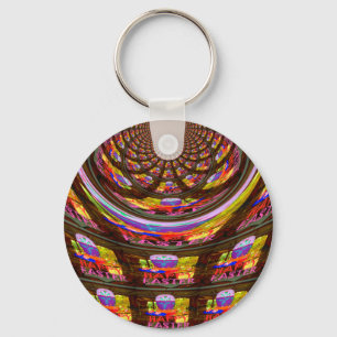 Psychedelisch Osterkaleidoskop Art Print Schlüsselanhänger