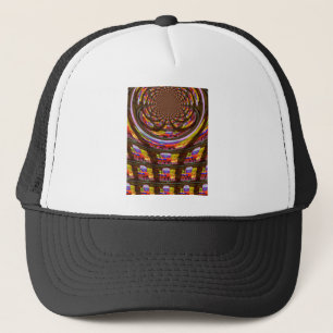 Psychedelisch Osterkaleidoskop Art Print Truckerkappe