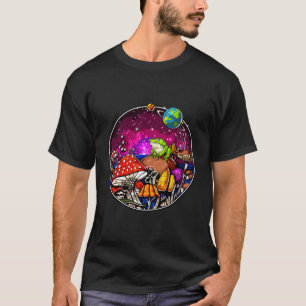 Psychedelisch Pilzwälder Fungi Froschpilze T-Shirt