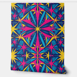 Psychedelisch Retro Kaleidoskop Peel und Stick Tapete