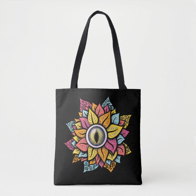Psychedelisch Spooky Eye Blume farbig (Vorderseite)