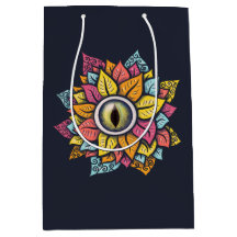 Psychedelisch Spooky Eye Blume farbig