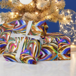 Psychedelisch Stilvolles Hintergrundbild Geschenkpapier