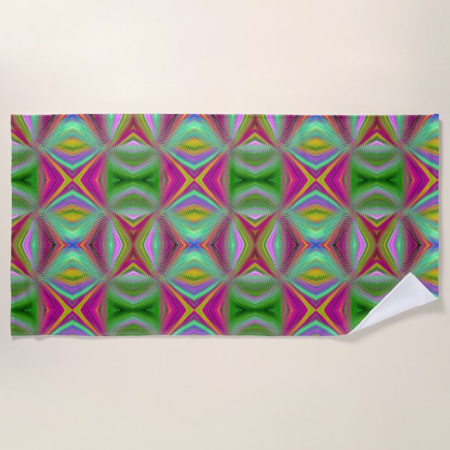 Psychedelisch Strandtuch (Vorderseite)