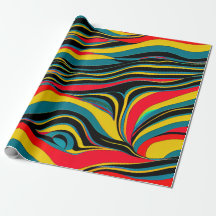 Psychedelisch Swirl Geschenkpapier