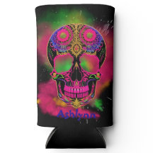 Psychedelisch Trippy Custom Skull Colorful