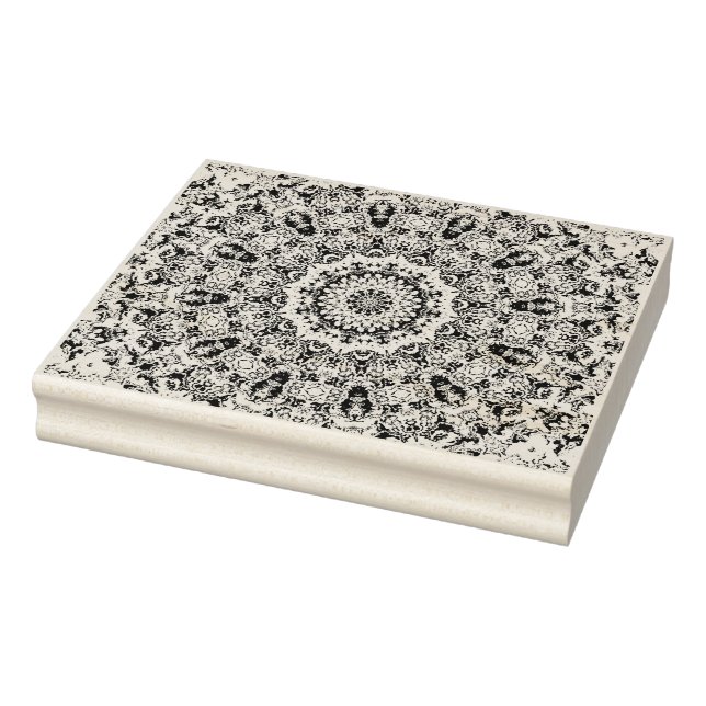 Psychedelisch Verzierte Hippie Mandala Gummistempel (Stempel)