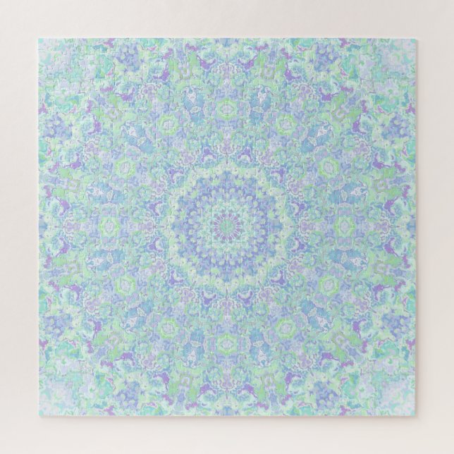 Psychedelisch Verzierte Hippie Mandala Puzzle (Vertikal)