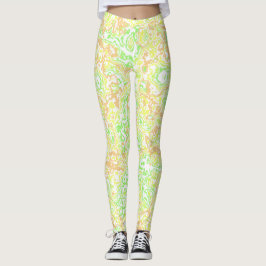 Psychedelisch Wirbel Boho Hippie Colorful Marmor Leggings