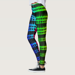 Psychedelische 4-Farben-Leggings Leggings