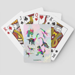 Psychedelische abstrakte bunte spielkarten