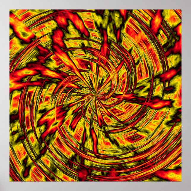 psychedelische abstrakte Kunst Poster (Vorne)