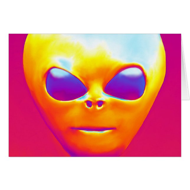 Psychedelische Alien (Vorderseite (Horizontal))
