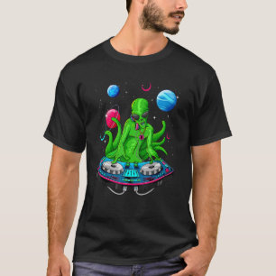 Psychedelische Alien DJ EDM Raver Trance Music Fes T-Shirt