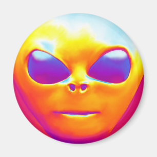 Psychedelische Alien Magnet