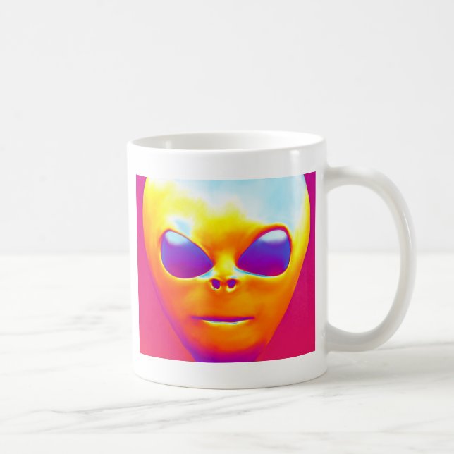 Psychedelische Alien Tasse (Rechts)