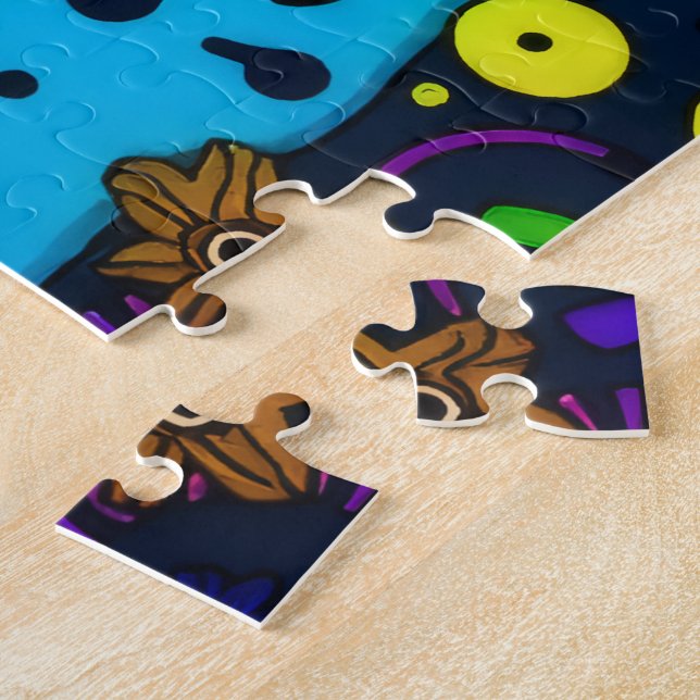 Psychedelische Alien World Puzzle (Seite)