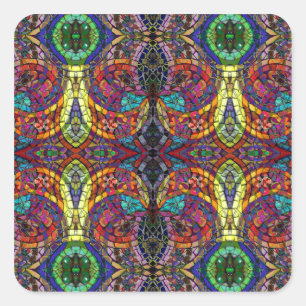 Psychedelische Aufkleber