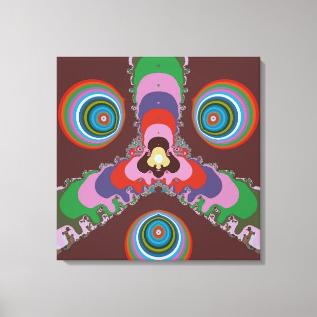 Psychedelische Augen Leinwanddruck (Vorderseite)