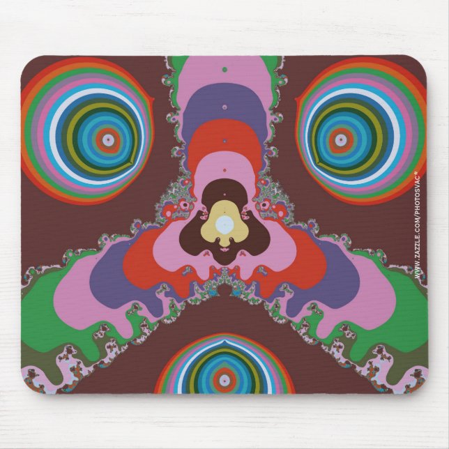 Psychedelische Augen Mousepad (Vorne)