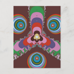 Psychedelische Augen Postkarte