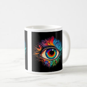Psychedelische augenklassische Tasse, 11 oz Kaffeetasse