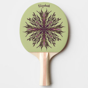 Psychedelische Augenpflanze - Surreales botanische Tischtennis Schläger