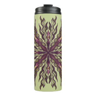 Psychedelische Augenpflanze - Surrealistisches Bot Thermosbecher