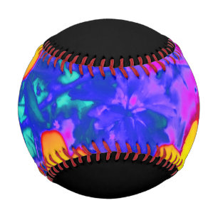 psychedelische Blume 4 Baseball