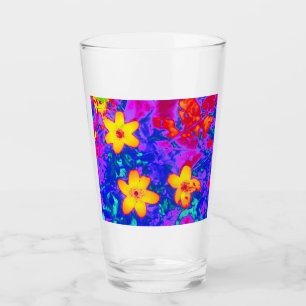 psychedelische Blume 4 Glas