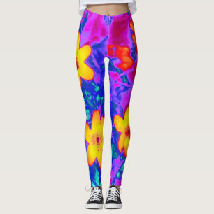 psychedelische Blume 4 Leggings