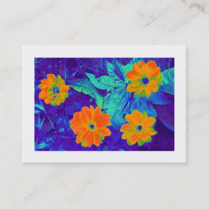 Psychedelische Blume Bed (besetzt) Visitenkarte
