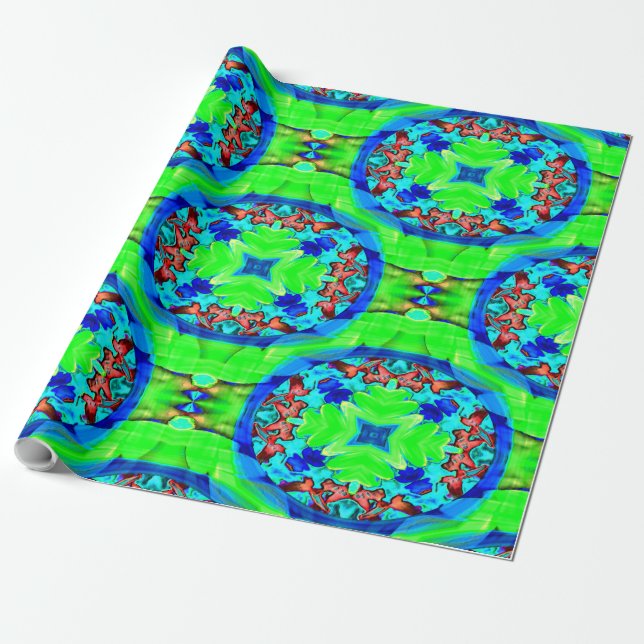 Psychedelische Blume...... Geschenkpapier (Ungerollt)