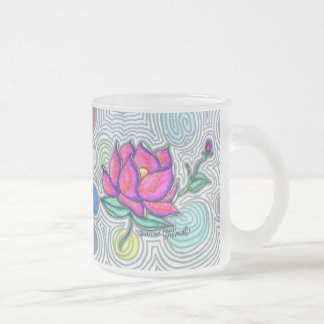 Psychedelische Blume Mattglastasse