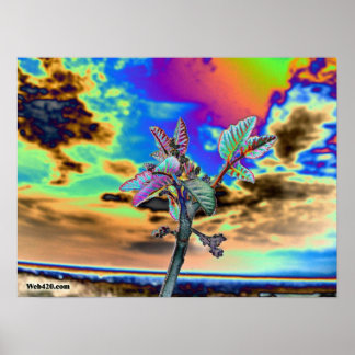 psychedelische Blume Poster