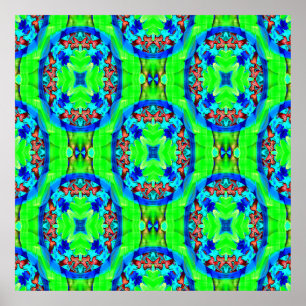 Psychedelische Blume...... Poster