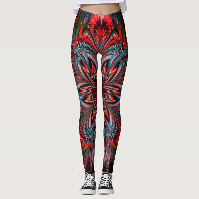 Psychedelische Chakra-Leggings Leggings (Vorderseite)