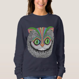 Psychedelische Cheshire-Katze Sweatshirt