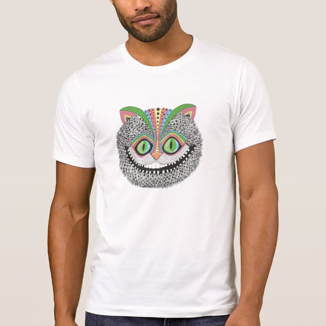 Psychedelische Cheshire-Katze T-Shirt (Vorderseite)