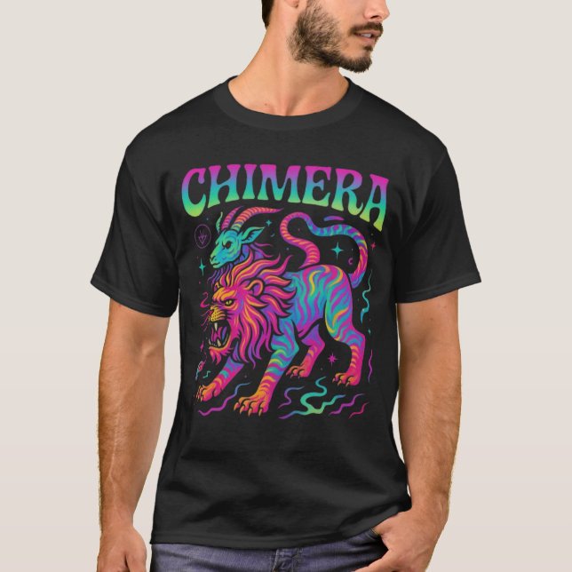 Psychedelische Chimera - Mythcore-Bestie T-Shirt (Vorderseite)