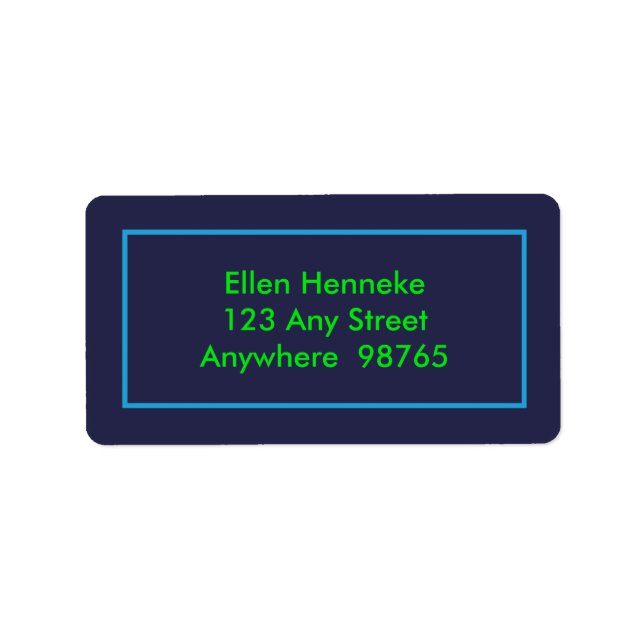 Psychedelische Dragonfly Adressaufkleber (Vorne)