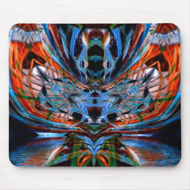 Psychedelische Dragonfly Mousepad (Vorne)