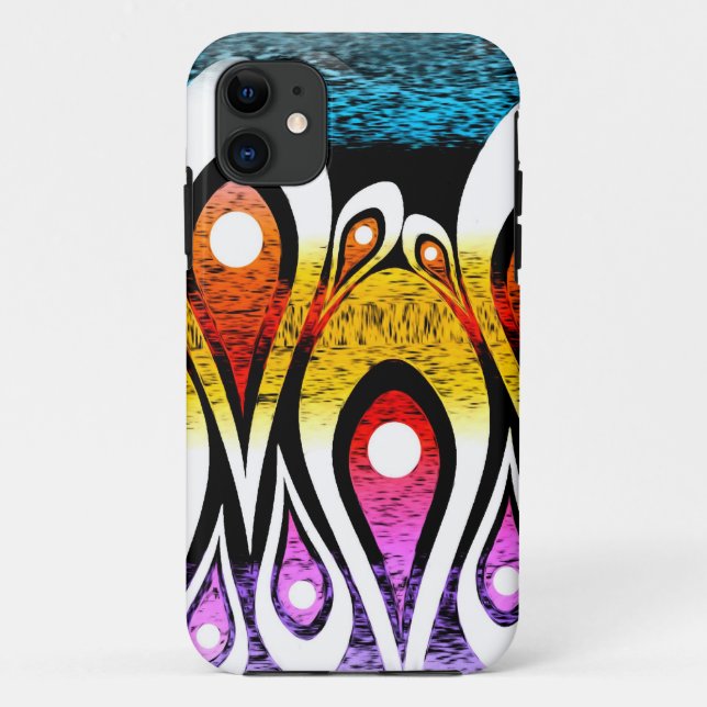 Psychedelische Drops-Kunst Case-Mate iPhone Hülle (Rückseite)
