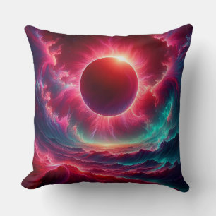 Psychedelische Eklipse Kissen