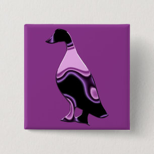 Psychedelische Ente Button