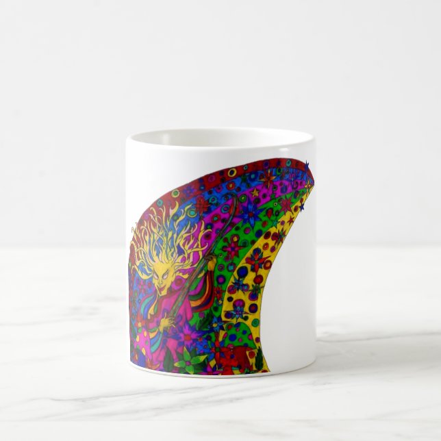 Psychedelische Fantasy-Kobold-Tasse Kaffeetasse (Mittel)