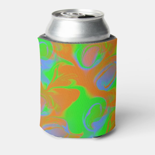 Psychedelische Farben 2 Dosenkühler (Kanne Rückseite)