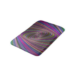 Psychedelische Farben Badematte