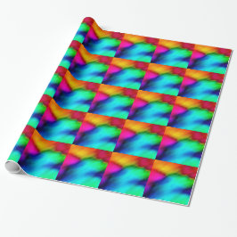 Psychedelische Farben Geschenkpapier
