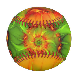 Psychedelische Farben Modernes Abstraktes Fraktal  Baseball